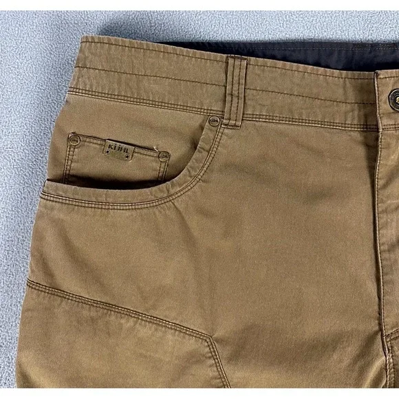 Kuhl Shorts Capris Mens 40 Brown Teak Outsider Longer Length Outdoor Hiking - Picture 4 of 13